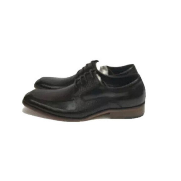 Steven Land Men\'s Dark Brown Dress Shoes Oxfords 100% Leather Size 8 main image 4